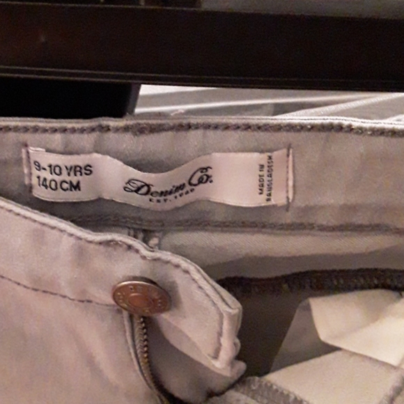 Girls Denim & Co Grey Jeans - Picture 4 of 7